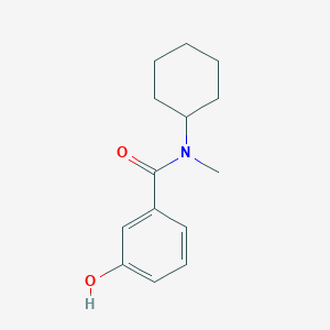 molecular formula C14H19NO2 B13043736 N-Cyclohexyl-3-hydroxy-N-methylbenzamide 
