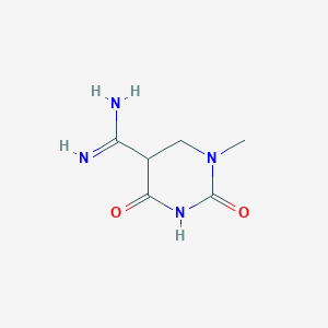 molecular formula C6H10N4O2 B1304414 1-Methyl-2,4-dioxohexahydro-5-pyrimidinecarboximidamide CAS No. 446276-07-9