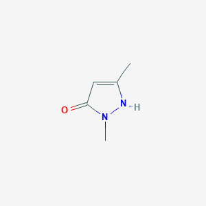 molecular formula C5H8N2O B1304426 1,3-dimethyl-1H-pyrazol-5-ol CAS No. 5203-77-0