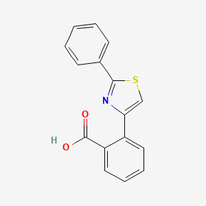 molecular formula C16H11NO2S B1304430 2-(2-Phenylthiazol-4-yl)benzoic acid CAS No. 60510-56-7