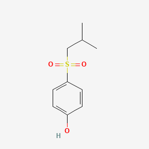 molecular formula C10H14O3S B13044526 4-(2-Methylpropanesulfonyl)phenol 