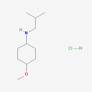 molecular formula C11H24ClNO B13044932 N-Isobutyl-4-methoxycyclohexan-1-amine hcl 