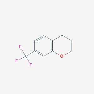 molecular formula C10H9F3O B13045039 7-(Trifluoromethyl)chroman 