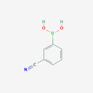 molecular formula C7H6BNO2 B130453 3-Cyanophenylboronic acid CAS No. 150255-96-2