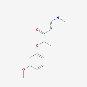molecular formula C14H19NO3 B1304593 1-(Dimethylamino)-4-(3-methoxyphenoxy)pent-1-en-3-one 