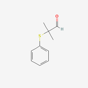 molecular formula C10H12OS B1304597 2-Methyl-2-(Phenylsulfanyl)Propanal CAS No. 63996-66-7