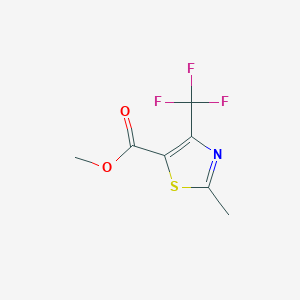 molecular formula C7H6F3NO2S B1304611 2-甲基-4-(三氟甲基)-1,3-噻唑-5-甲酸甲酯 CAS No. 847755-88-8