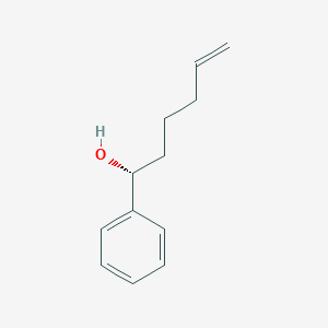 molecular formula C12H16O B13046126 (R)-1-Phenylhex-5-EN-1-OL 