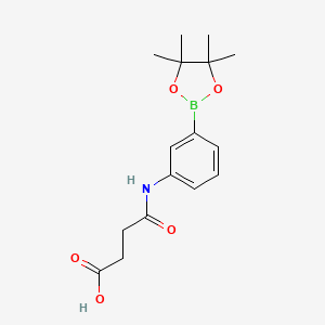 molecular formula C16H22BNO5 B1304615 4-Oxo-4-((3-(4,4,5,5-tetramethyl-1,3,2-dioxaborolan-2-yl)phenyl)amino)butanoic acid CAS No. 1030269-28-3