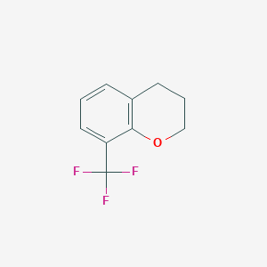 molecular formula C10H9F3O B13046159 8-(Trifluoromethyl)chromane 
