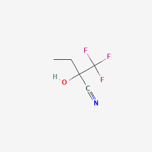 molecular formula C5H6F3NO B1304622 2-Hydroxy-2-(trifluoromethyl)butanenitrile CAS No. 203302-91-4