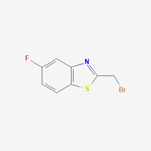 molecular formula C8H5BrFNS B130463 2-(溴甲基)-5-氟-1,3-苯并噻唑 CAS No. 143163-70-6