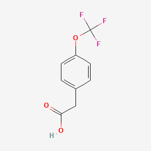 molecular formula C9H7F3O3 B1304646 4-(Trifluoromethoxy)phenylacetic acid CAS No. 4315-07-5