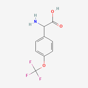 B1304649 Amino[4-(trifluoromethoxy)phenyl]acetic acid CAS No. 261952-24-3
