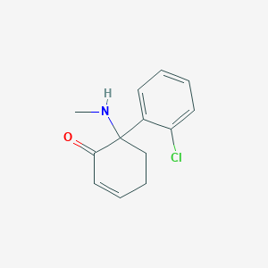 molecular formula C13H14ClNO B130465 6-(2-Chlorophenyl)-6-(methylamino)-2-cyclohexen-1-one CAS No. 79499-56-2