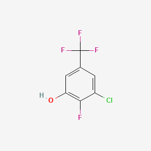 molecular formula C7H3ClF4O B1304658 3-Chloro-2-fluoro-5-(trifluoromethyl)phenol CAS No. 261763-12-6