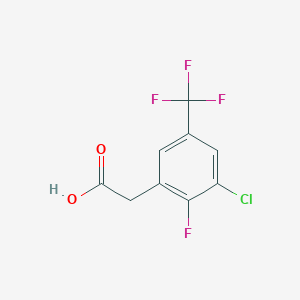 molecular formula C9H5ClF4O2 B1304659 3-Chloro-2-fluoro-5-(trifluoromethyl)phenylacetic acid CAS No. 261763-13-7