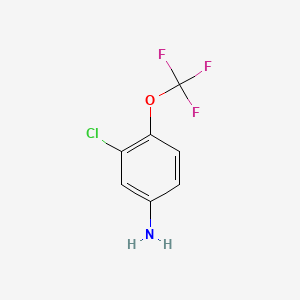 molecular formula C7H5ClF3NO B1304661 3-Chloro-4-(trifluoromethoxy)aniline CAS No. 64628-73-5