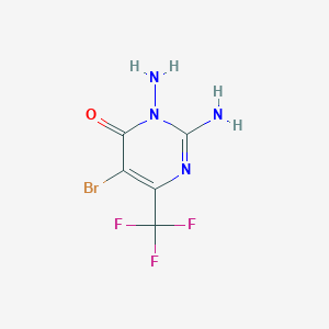2,3-diamino-5-bromo-6-(trifluoromethyl)-4(3H)-pyrimidinone