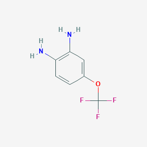 molecular formula C7H7F3N2O B1304667 4-(Trifluoromethoxy)benzene-1,2-diamine CAS No. 658-89-9
