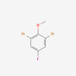 molecular formula C7H5Br2FO B1304669 1,3-Dibromo-5-fluoro-2-methoxybenzene CAS No. 443-41-4