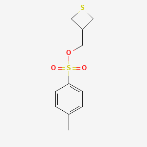molecular formula C11H14O3S2 B13046691 Thietan-3-ylmethyl 4-methylbenzenesulfonate CAS No. 2043001-00-7