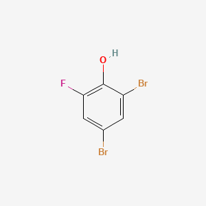 molecular formula C6H3Br2FO B1304671 2,4-Dibromo-6-fluorophenol CAS No. 576-86-3