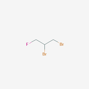 molecular formula C3H5Br2F B1304672 1,2-Dibromo-3-fluoropropane CAS No. 453-00-9