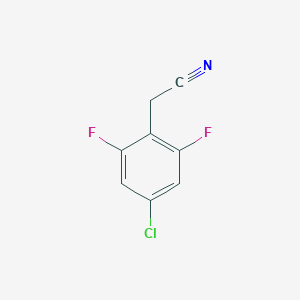 molecular formula C8H4ClF2N B130469 4-Chloro-2,6-difluorophenylacetonitrile CAS No. 537033-53-7