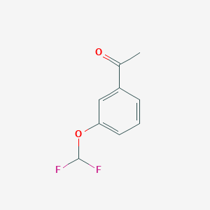 molecular formula C9H8F2O2 B1304698 1-[3-(Difluoromethoxy)phenyl]ethanone CAS No. 101975-23-9