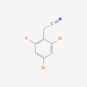 2-(2,4-Dibromo-6-fluorophenyl)acetonitrile