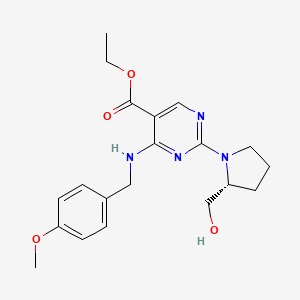 molecular formula C20H26N4O4 B13047211 Avanafil impurity 18 