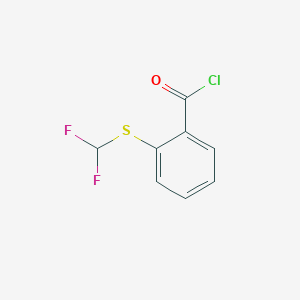 molecular formula C8H5ClF2OS B1304725 2-(Difluoromethylthio)benzoyl chloride CAS No. 79676-60-1