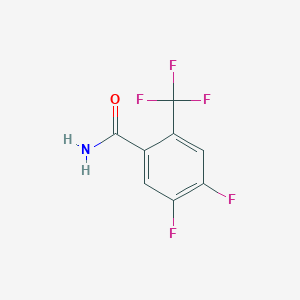 molecular formula C8H4F5NO B1304732 4,5-Difluoro-2-(trifluoromethyl)benzamide CAS No. 261944-97-2
