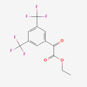 B1304737 Ethyl [3,5-Bis(trifluoromethyl)phenyl](oxo)acetate CAS No. 402568-10-9