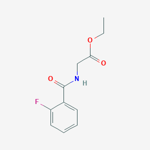 molecular formula C11H12FNO3 B1304750 Ethyl 2-[(2-fluorobenzoyl)amino]acetate CAS No. 304657-05-4