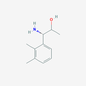 molecular formula C11H17NO B13047516 (1S)-1-Amino-1-(2,3-dimethylphenyl)propan-2-OL 
