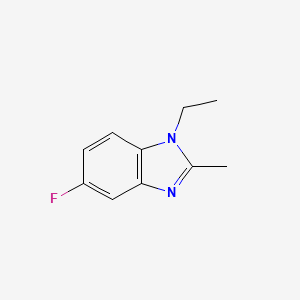 molecular formula C10H11FN2 B1304752 1-乙基-5-氟-2-甲基苯并咪唑 CAS No. 708-34-9