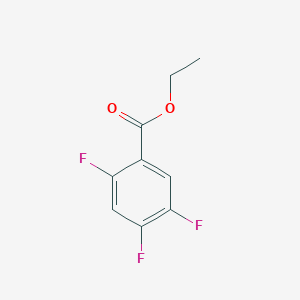 molecular formula C9H7F3O2 B1304757 2,4,5-三氟苯甲酸乙酯 CAS No. 351354-41-1