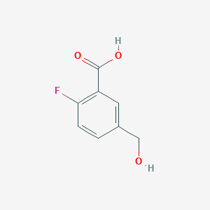 molecular formula C8H7FO3 B1304772 2-氟-5-(羟甲基)苯甲酸 CAS No. 481075-38-1