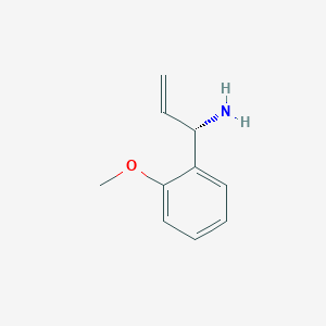 molecular formula C10H13NO B13047761 (1S)-1-(2-Methoxyphenyl)prop-2-enylamine 