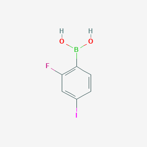 molecular formula C6H5BFIO2 B1304777 2-氟-4-碘苯硼酸 CAS No. 374790-98-4