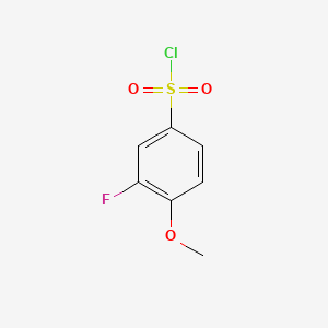 molecular formula C7H6ClFO3S B1304785 3-Fluoro-4-methoxybenzenesulfonyl chloride CAS No. 67475-55-2