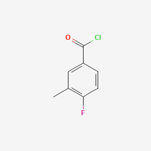 molecular formula C8H6ClFO B1304792 4-Fluoro-3-methylbenzoyl chloride CAS No. 455-84-5