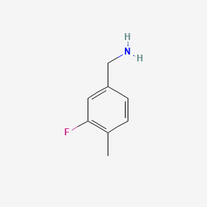 molecular formula C8H10FN B1304794 3-Fluoro-4-methylbenzylamine CAS No. 261951-67-1