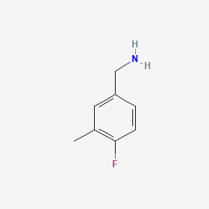 molecular formula C8H10FN B1304795 4-Fluoro-3-methylbenzylamine CAS No. 261951-68-2