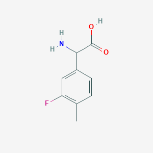 molecular formula C9H10FNO2 B1304804 3-Fluoro-4-methyl-DL-phenylglycine CAS No. 261951-76-2