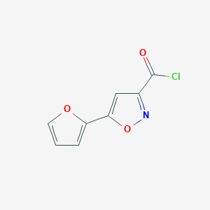 molecular formula C8H4ClNO3 B1304816 5-(2-Furyl)isoxazole-3-carbonyl chloride CAS No. 88958-33-2