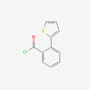molecular formula C11H7ClOS B1304818 2-(Thiophen-2-yl)benzoyl chloride CAS No. 97677-81-1