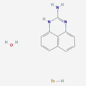 molecular formula C11H12BrN3O B1304822 1H- перимидин-2-амин гидробромид гидрат CAS No. 313223-13-1